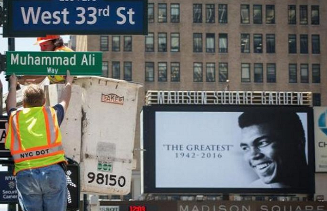 FOTO: Ali dobil svojo ulico v New Yorku